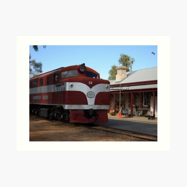 The Old Ghan at the station Art Print