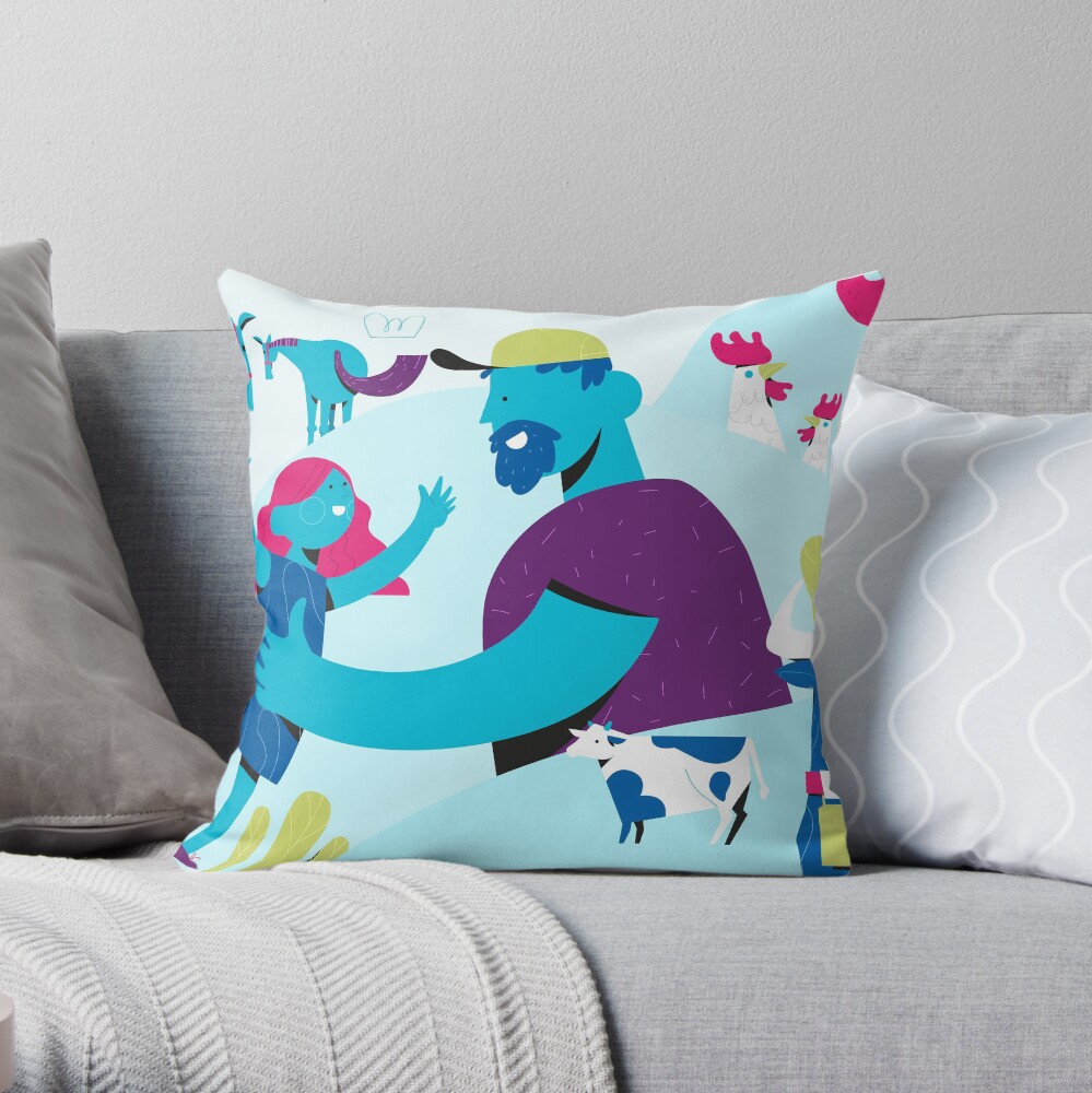Nofair.mn Throw Pillow