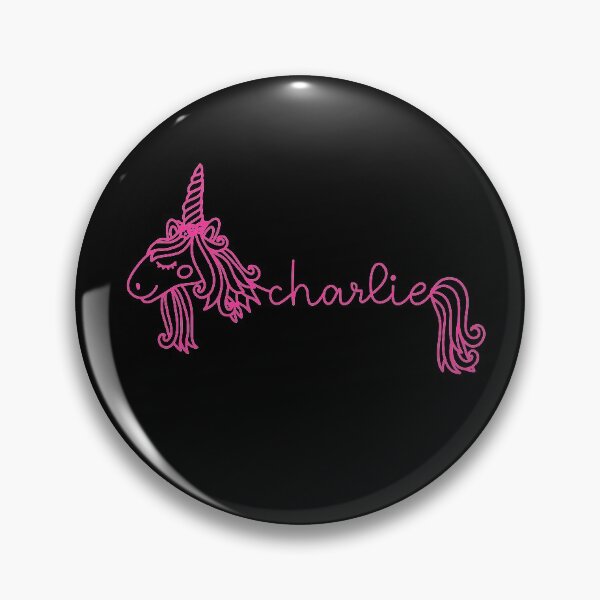 Item preview, Charlie Pink Unicorn Personalized Girl Name designed and sold by JaneApril.