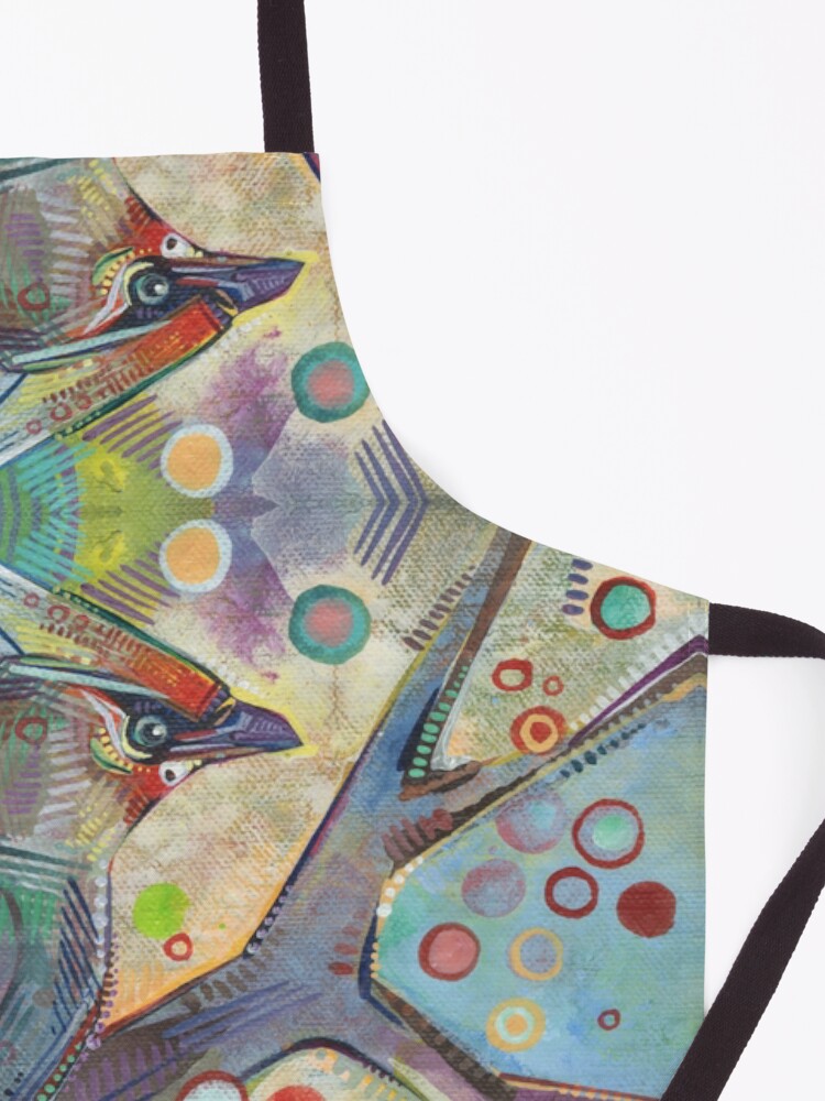 Alternate view of Bohemian Waxwing Painting - 2015 Apron