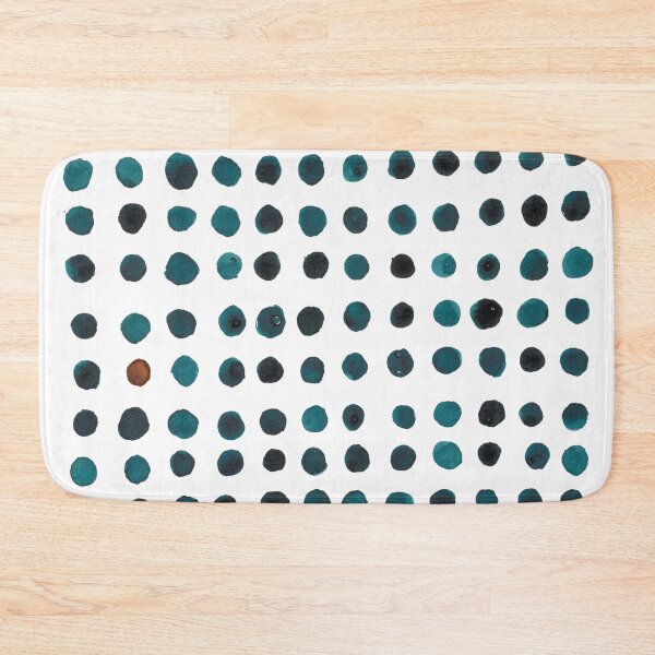 Item preview,  many blue dots and one brown;) watercolors: Prussian blue & lights ocher designed and sold by nabeArtist.