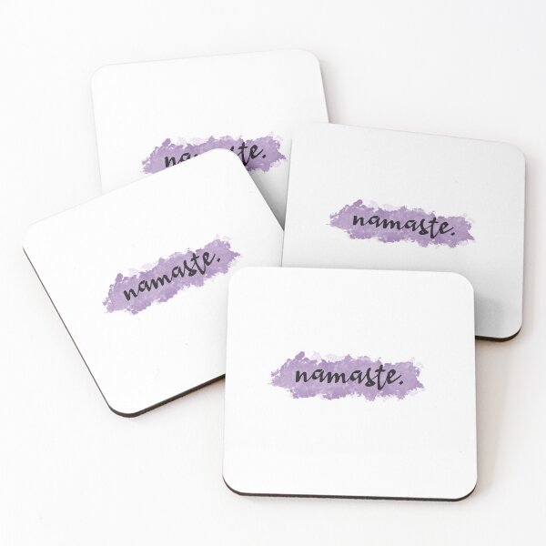 Item preview, Namaste yoga purple watercolor paint background designed and sold by jackiekrizanic.