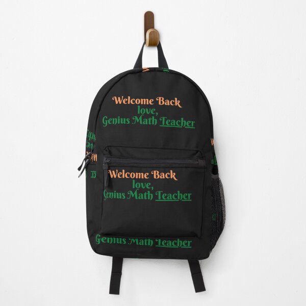 Item preview, Genius Math Teacher Sayings designed and sold by Susan Pfrender.