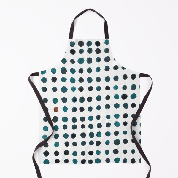 Item preview, many blue dots and one brown;) watercolors: Prussian blue & lights ocher designed and sold by nabeArtist.