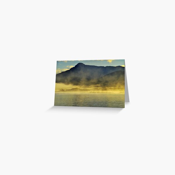Morning Mist Lake Burbury Greeting Card
