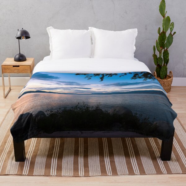 Item preview, Colorful Summer Sunset View of Okanagan Lake designed and sold by Amy Mitchell.