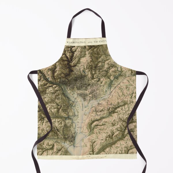Item preview, Washington DC 1898 3D map digitally-rendered designed and sold by ThinkAboutMaps.