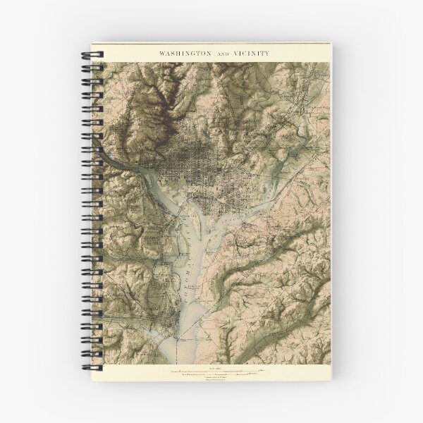 Item preview, Washington DC 1898 3D map digitally-rendered designed and sold by ThinkAboutMaps.