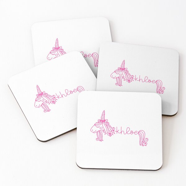Item preview, Khloe Pink Unicorn Personalized Girl Name designed and sold by JaneApril.