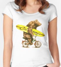 Camiseta entallada de cuello ancho California