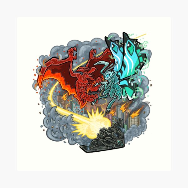 Clash of the Titans Art Print