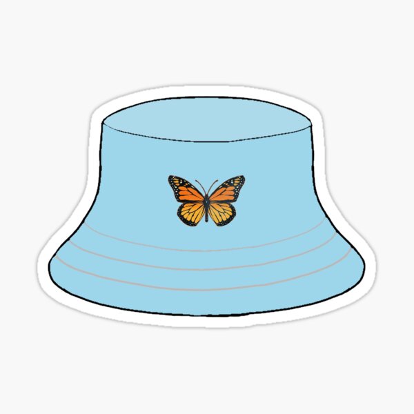 Buckethat Stickers Redbubble - butterfly bucket hat roblox