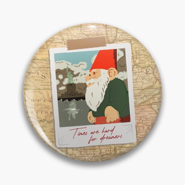 Item preview, Times Are Hard For Dreamers - Travelling Gnome Postcard designed and sold by ToruandMidori.