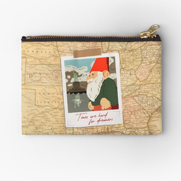 Item preview, Times Are Hard For Dreamers - Travelling Gnome Postcard designed and sold by ToruandMidori.