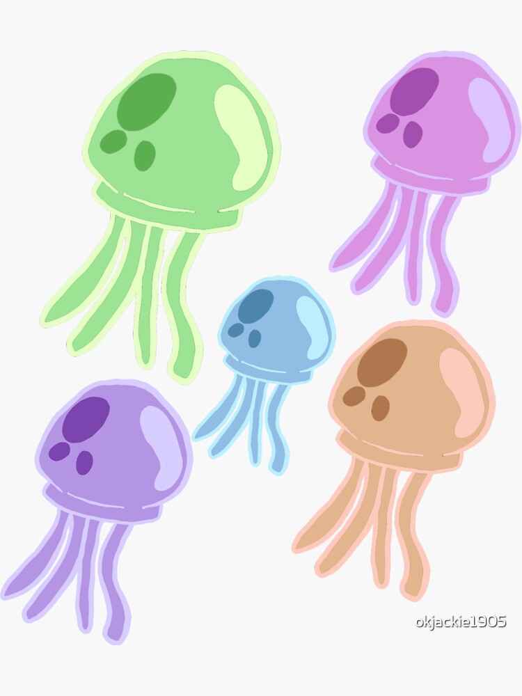 Small Spongebob Jellyfish | Sticker
