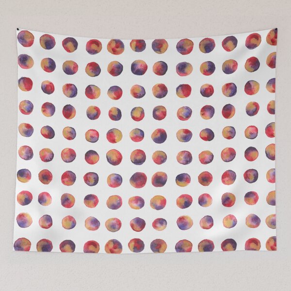 Item preview,  many red-purple-gold dots ... designed and sold by nabeArtist.