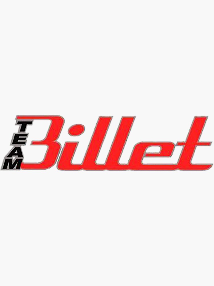 "Team Billet Black & Red Logo" Sticker for Sale by Teesigned Redbubble