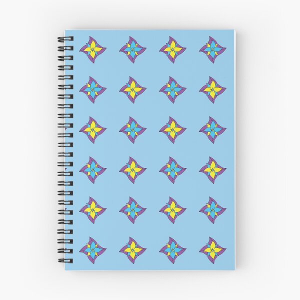 Item preview, Blue Yellow Purple Cute Flower Pattern designed and sold by Ludovic Geusa.