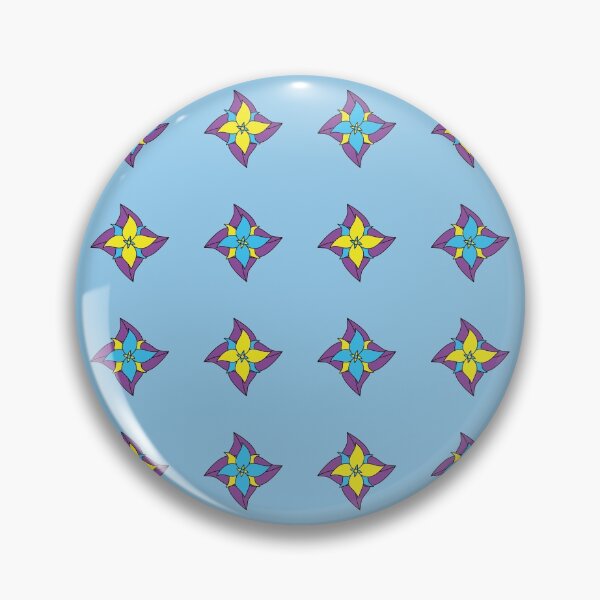 Item preview, Blue Yellow Purple Cute Flower Pattern designed and sold by Ludovic Geusa.