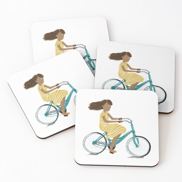 Item preview, Girl on bike designed and sold by CvelasquezuART.
