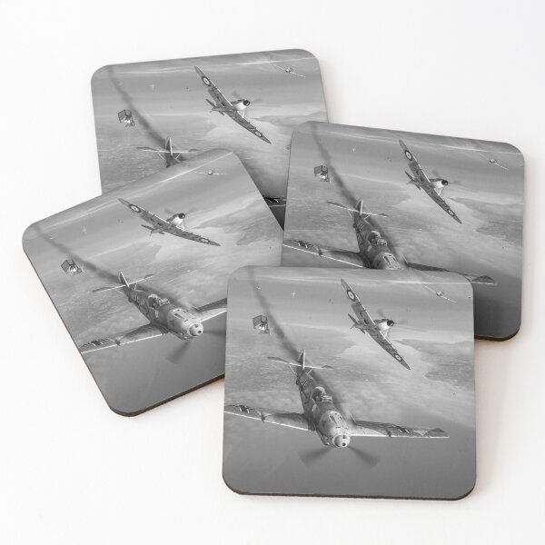 Item preview, Helmut Wick shot down over Poole Bay B&W version designed and sold by Flight Artworks.