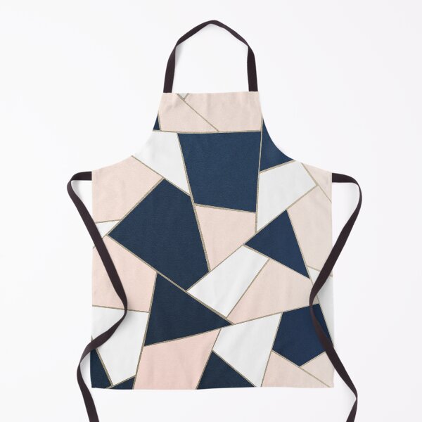 Item preview, Navy Blue Blush White Gold Geometric Glam #1 #geo #decor #art designed and sold by Anita's & Bella's Art.
