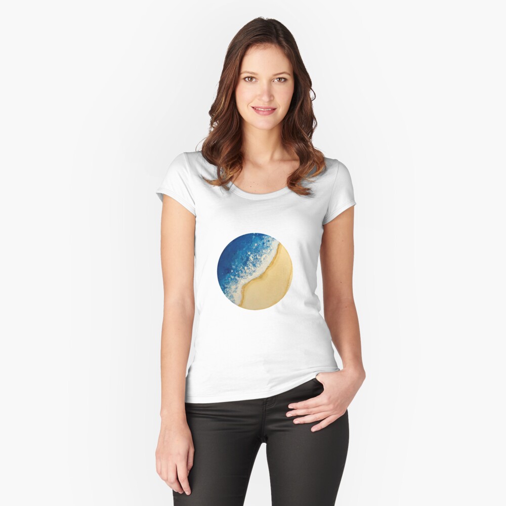 Item preview, Fitted Scoop T-Shirt designed and sold by athenabywistem.