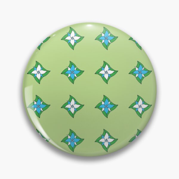 Item preview, Green Blue White Cute Flower Pattern designed and sold by Ludovic Geusa.