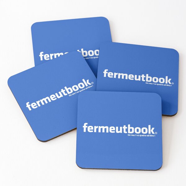 Fermeutbook Dessous de verre (lot de 4)