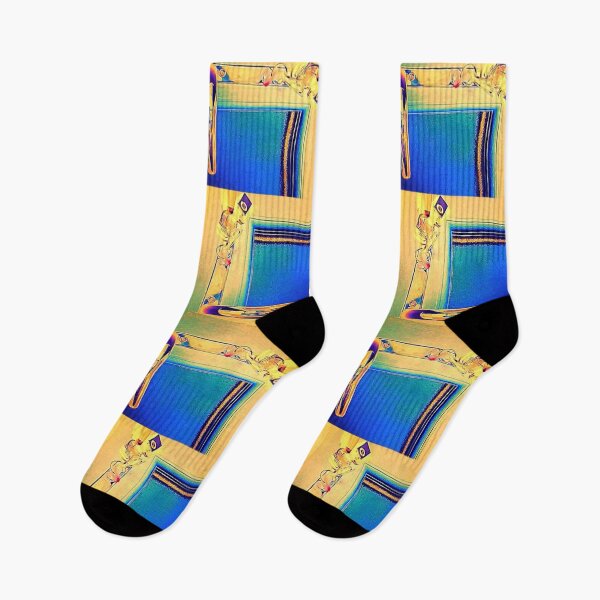 Item preview, Shapes blue green rectangles gold patterned designed and sold by Julieford.