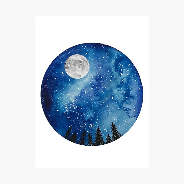 Item preview, Watercolor Starry Night designed and sold by ATHENA By Women In STEM.