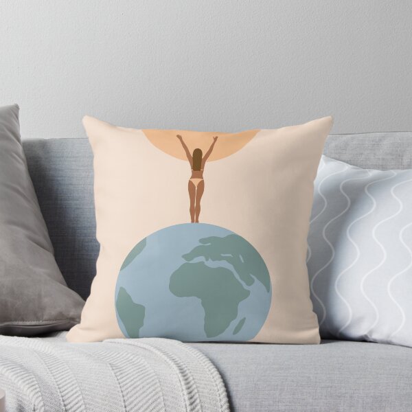 Item preview, woman stood on earth designed and sold by Jaz-ai.