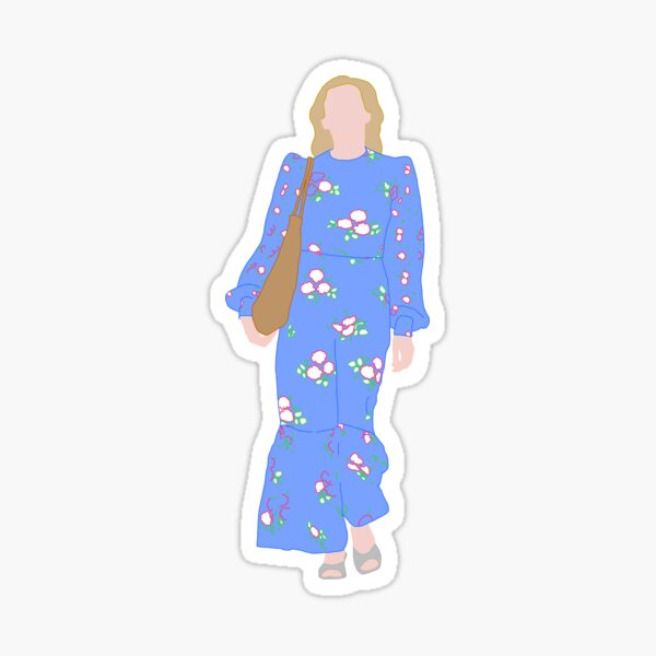"Villanelle blue dress killing eve" Sticker by emcazalet Redbubble