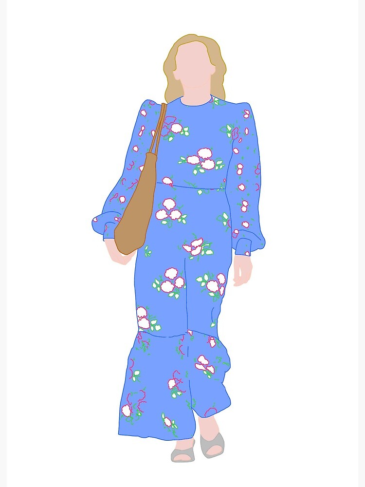 Villanelle blue dress killing eve" Art Board Print for Sale by emcazalet |  Redbubble