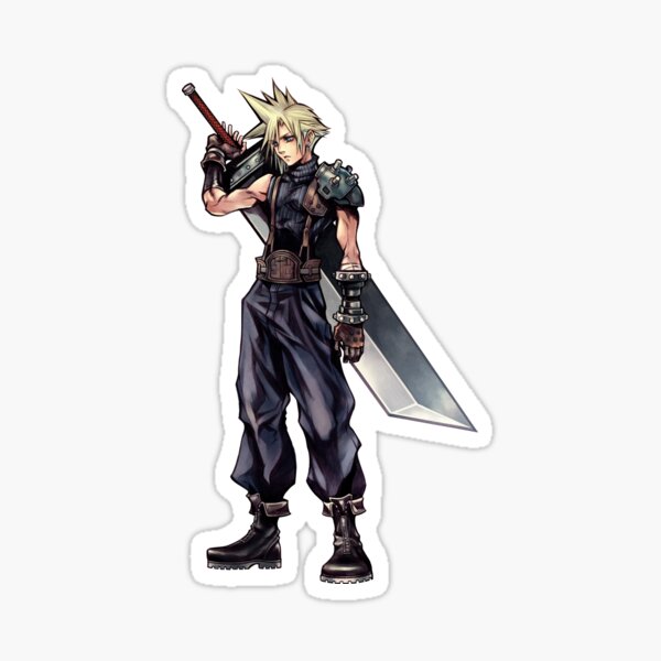 Item preview, Cloud Strife Dissidia designed and sold by Vosmug.