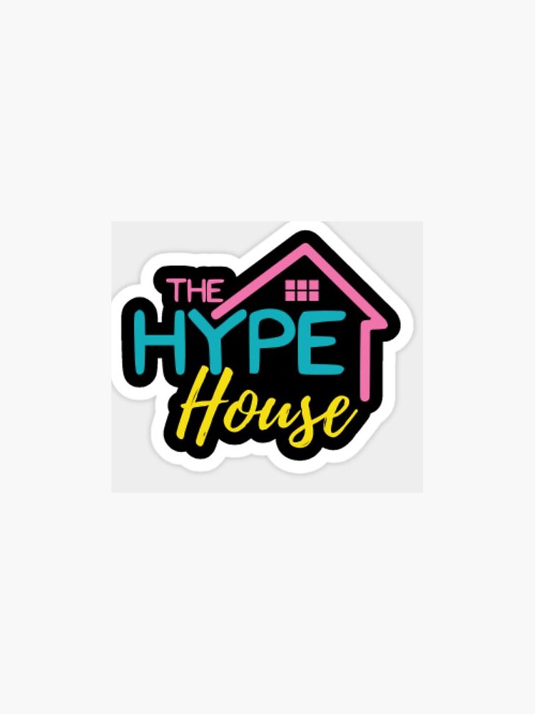 The Hype House Logo Sticker By Rawdaaaa Redbubble