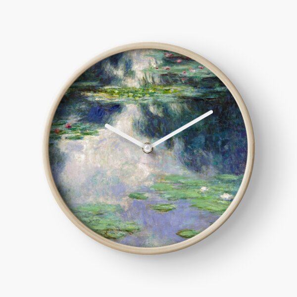 Pond with Water Lilies Monet Fine Art Clock