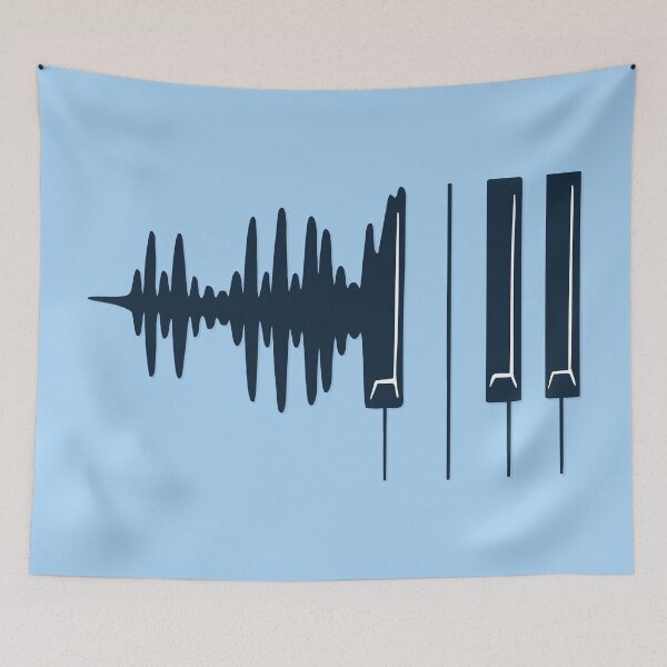 Item preview, Sound Waves Morphing into a Piano designed and sold by CoolSilhouettes.
