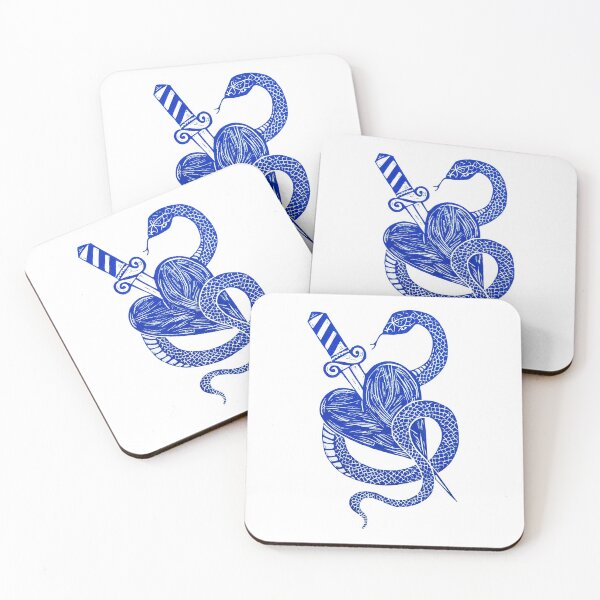 Item preview, Snake heart - Blue illustration designed and sold by JustineLecouffe.