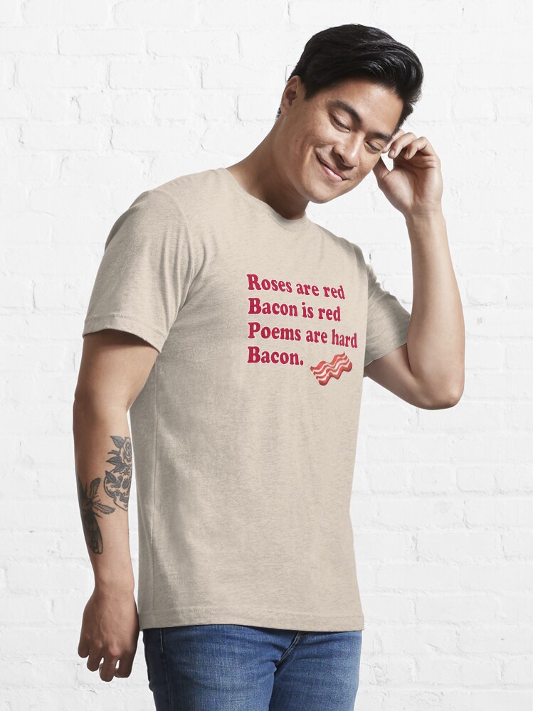 Red bacon t store shirt