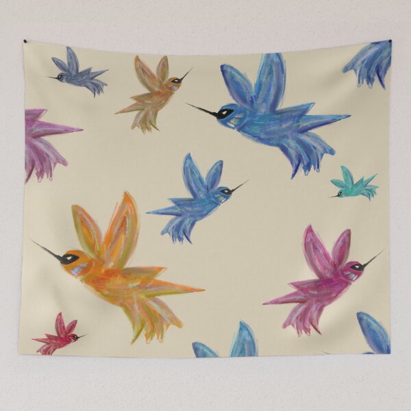 Item preview, rainbow hummingbirds designed and sold by alisonbbentley.