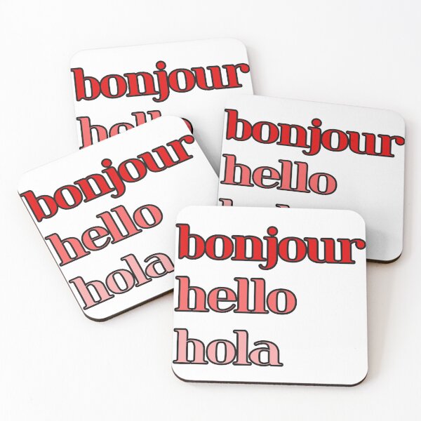 Item preview, bonjour hello hola designed and sold by Aricyr.