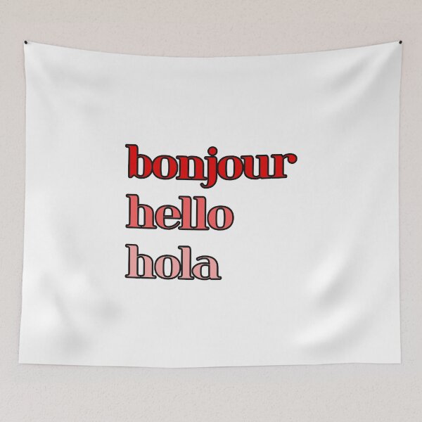 Item preview, bonjour hello hola designed and sold by Aricyr.