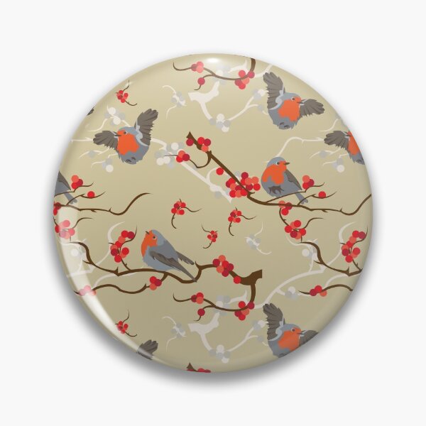 Item preview, Redbreast  Robin Cute Pattern designed and sold by PurpleTank.