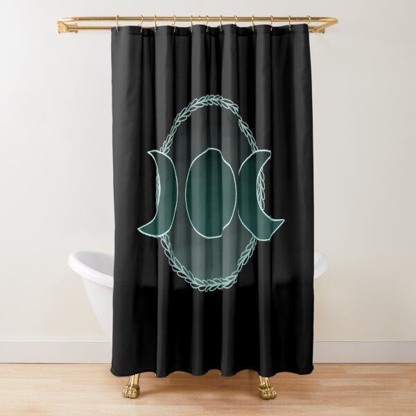 Triple Goddess - Green Shower Curtain