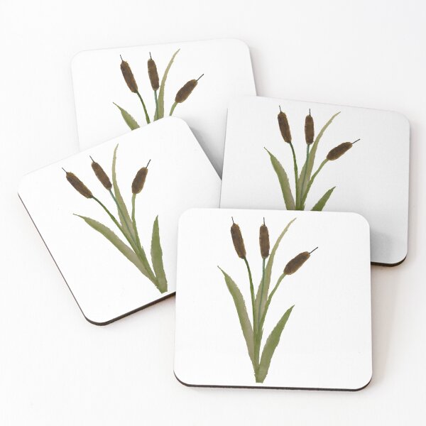 Item preview, Watercolor Cattails designed and sold by ATHENA By Women In STEM.