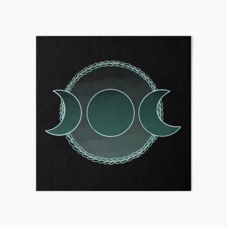 Triple Goddess - Green Art Board Print