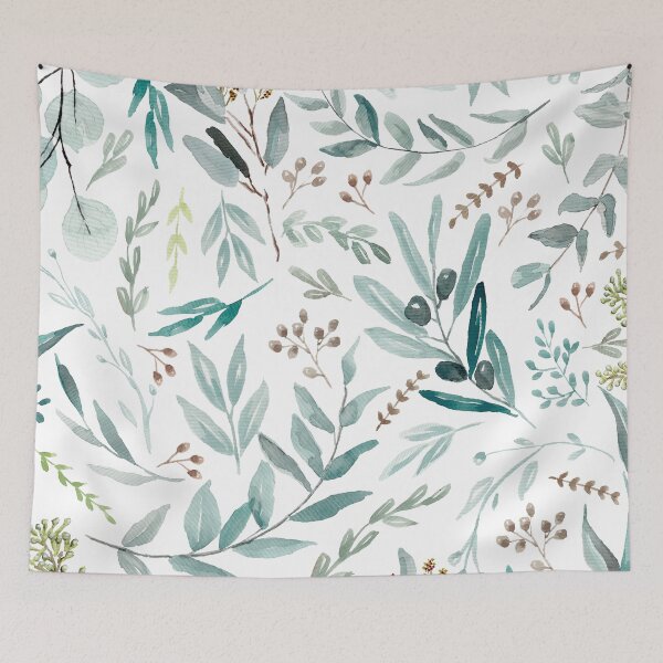 Item preview, Boho Eucalyptus Leaves Pattern designed and sold by Anis Illustration.