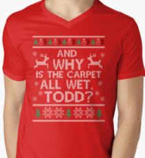And why is the carpet all wet, Todd? Men's V-Neck T-Shirt