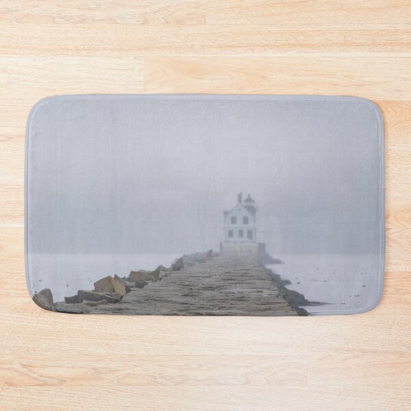 Item preview, Maine Coast LightHouse Early Morning Fog designed and sold by ManiacMoose.